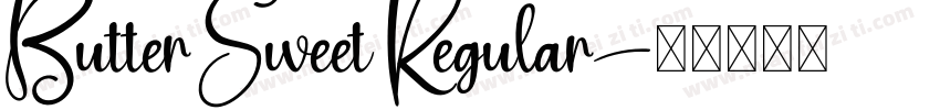 Butter Sweet Regular字体转换